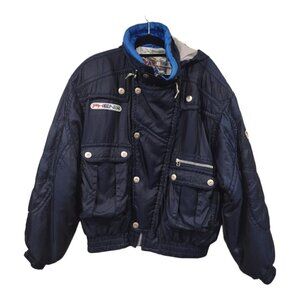 Vintage Phenix Ski Jacket Size Large Navy Blue